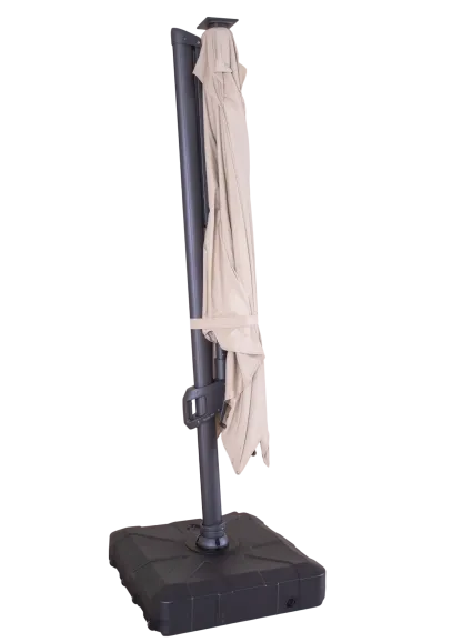 Sicily 3M Square Cantilever Parasol With LED Lights | Pre-Order