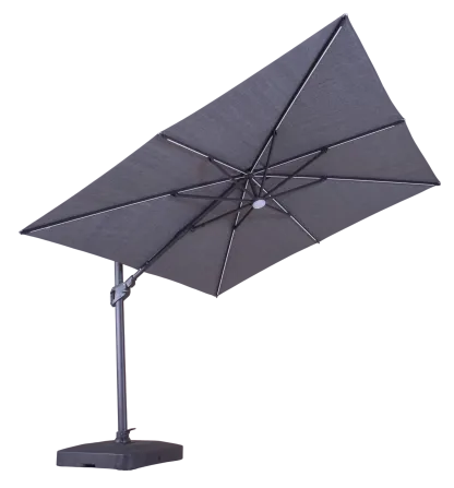 Sicily 3M Square Cantilever Parasol With LED Lights | Pre-Order