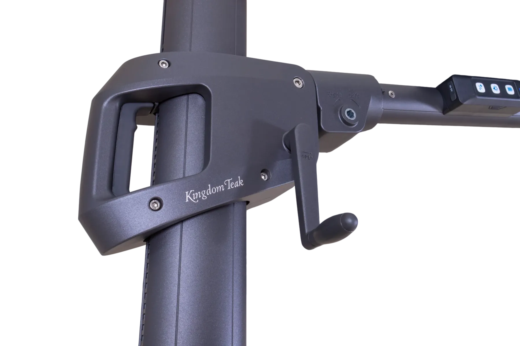 Sicily 3M Square Cantilever Parasol With LED Lights-Garden Furniture Centre-MidInstock,instock,MidRange,Cantilever Parasols,Cantilever Parasols Parasols,Parasols-{collection_title}