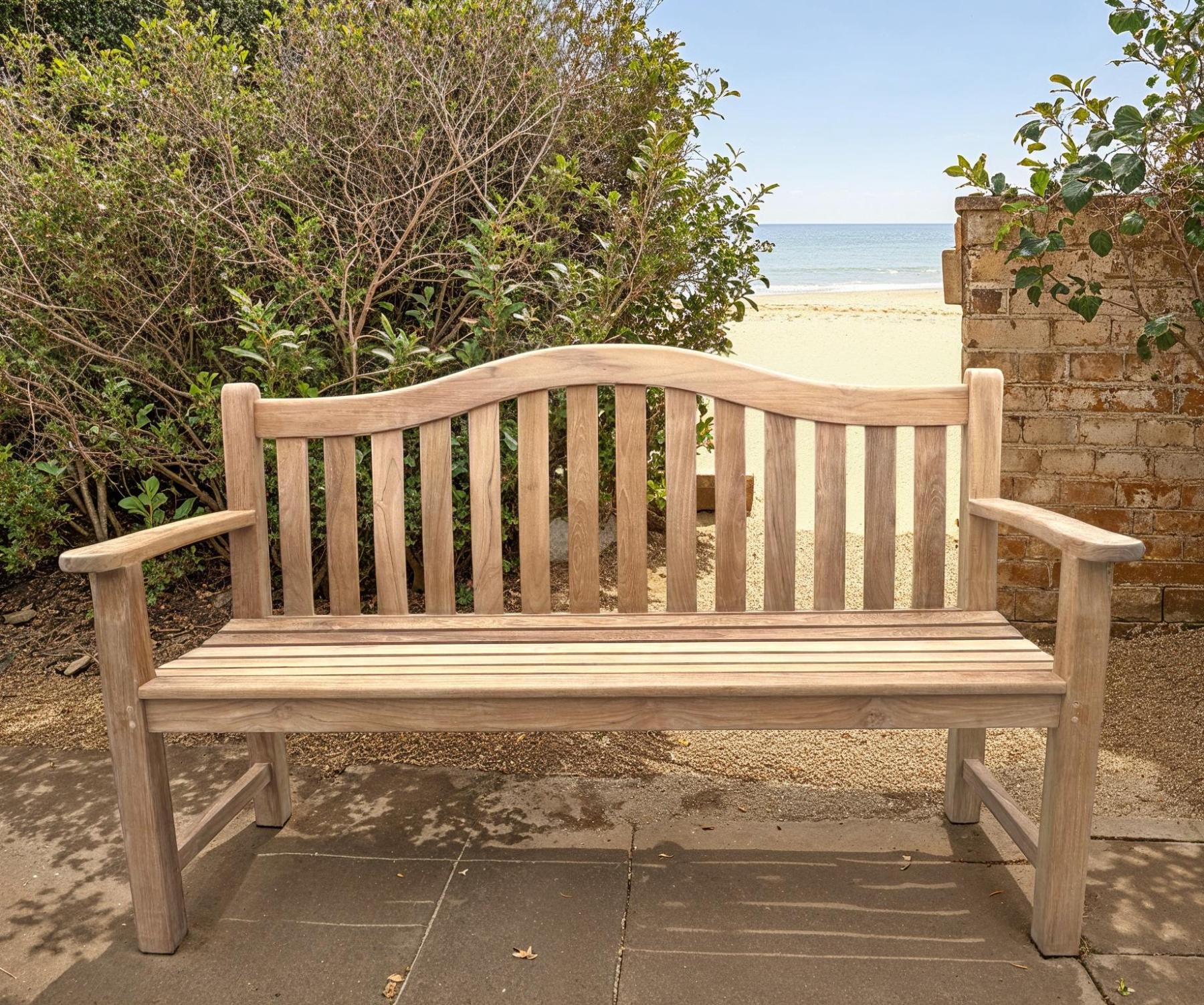 Turnberry 1.5m Bench-Garden Furniture Centre-MidInstock,instock,MidRange,Active,park benches,Benches,Outdoor Furniture,Memorial Benches,Teak,Teak Benches-{collection_title}