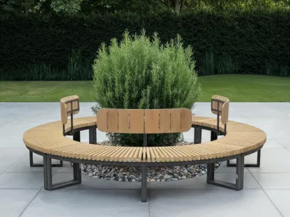 Mandalay Curved Bench | Inner Backrest