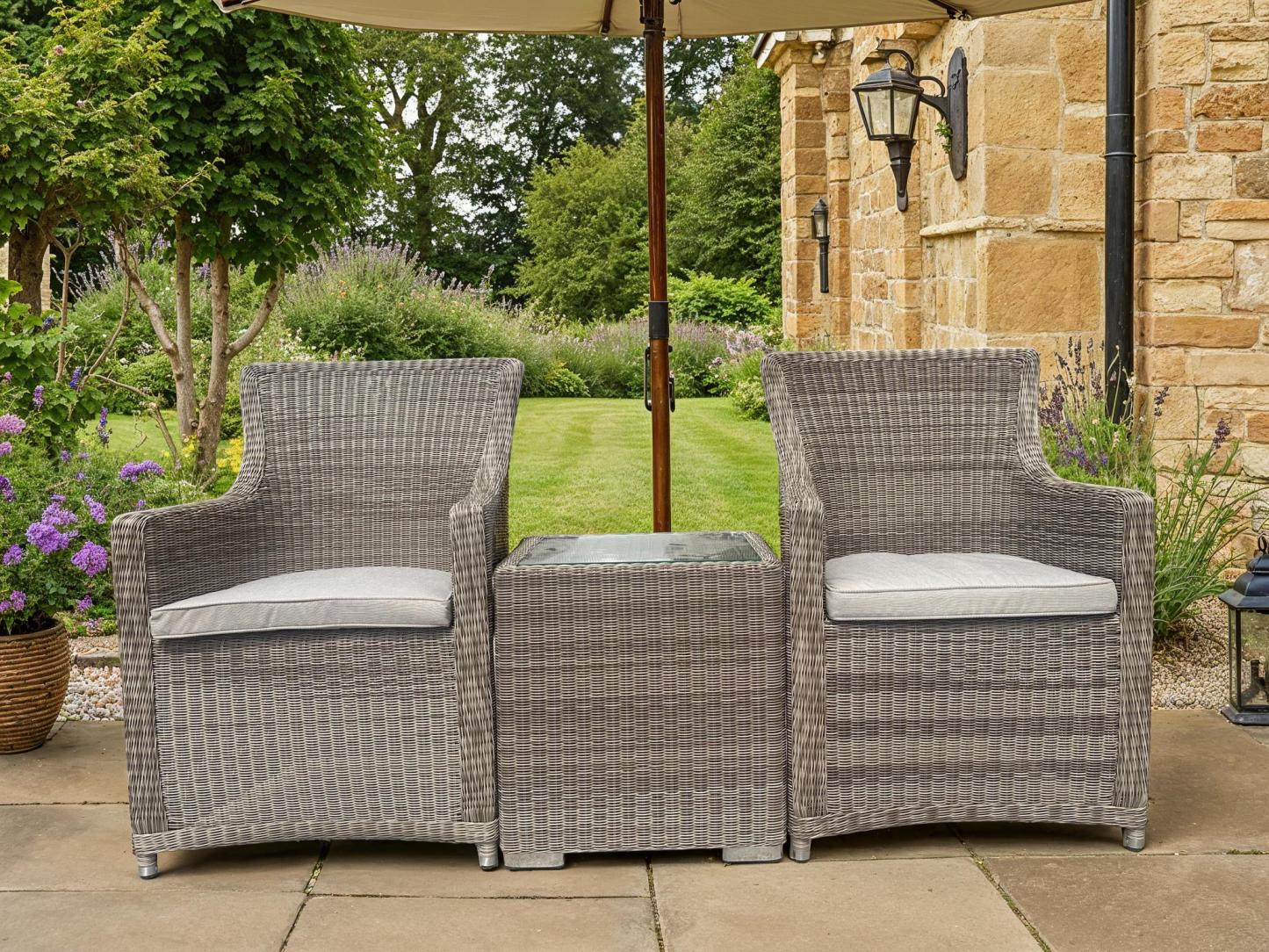 Seville Duo Set-Garden Furniture Centre-MidInstock,instock,MidRange,Teak,Outdoor Furniture,Rattan Furniture,Balcony & Duo Sets-{collection_title}