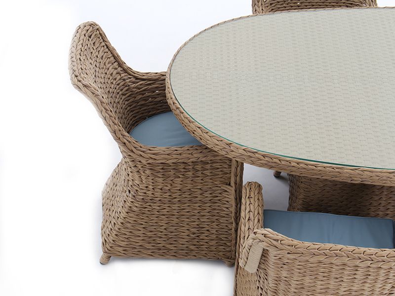 Montana Oval 6 Chair Dining Set-Garden Furniture Centre-HighRange,Tables,Dining Set,Rattan,Rattan Furniture,Montana Range,Outdoor Dining-{collection_title}