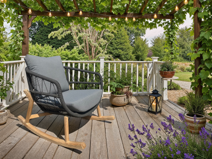 Vienna Rope Rocker Chair-Garden Furniture Centre-MidInstock,instock,MidRange,Outdoor Furniture,Outdoor Lounging,Swing Seats & Lounge Chairs-{collection_title}