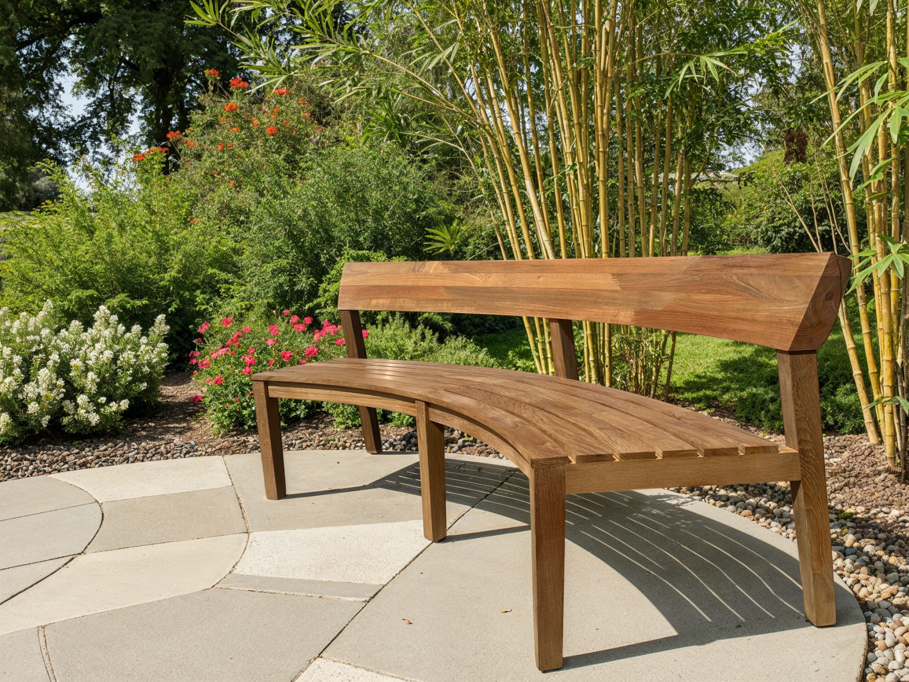 Ayutthaya Curved Teak Bench | FSC®-Garden Furniture Centre-Teak Benches Benches,Benches,Curved Benches,Teak,FSC®-{collection_title}
