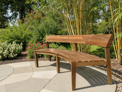 Ayutthaya Curved Teak Bench | FSC®-Garden Furniture Centre-Teak Benches Benches,Benches,Curved Benches,Teak,FSC®-{collection_title}