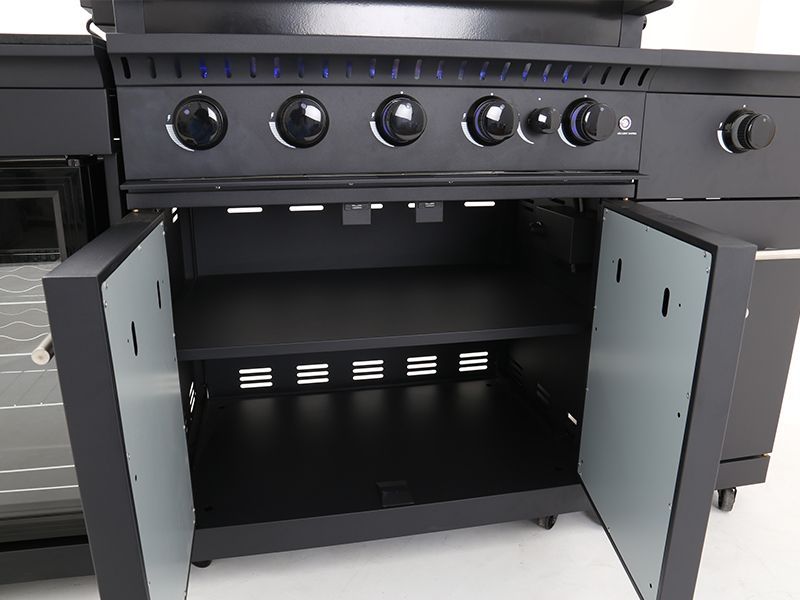 Island Four Burner Kitchen BBQ -Garden Furniture Centre-HighRange,Outdoor Kitchens,Outdoor Kitchen,BBQ's-{collection_title}