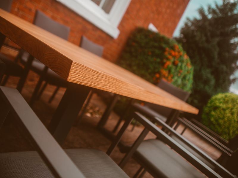 Edge Sense 8 Chair Dining Set | FSC® Certified -Garden Furniture Centre-HighRange,Metal,Tables,Dining Set,Outdoor Furniture,Teak Garden Furniture,Metal Furniture,FSC®,Outdoor Dining-{collection_title}