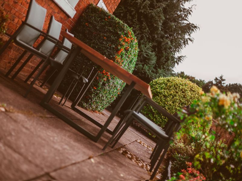 Edge Sense 6 Chair Dining Set | FSC® Certified -Garden Furniture Centre-HighRange,Metal,Tables,Dining Set,Outdoor Furniture,Teak Garden Furniture,Metal Furniture,FSC®,Outdoor Dining-{collection_title}