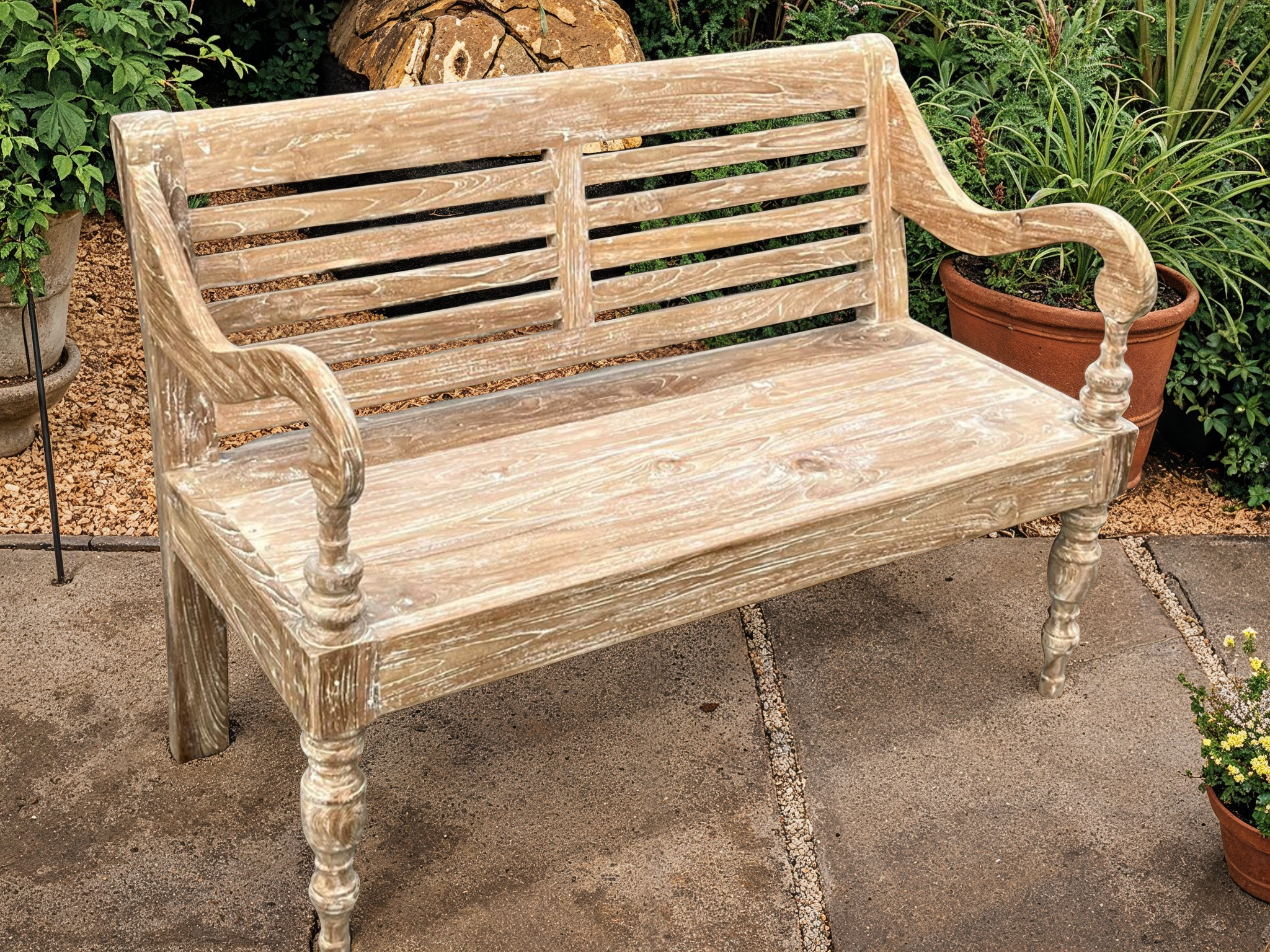 Java Antique Bench 1.2m