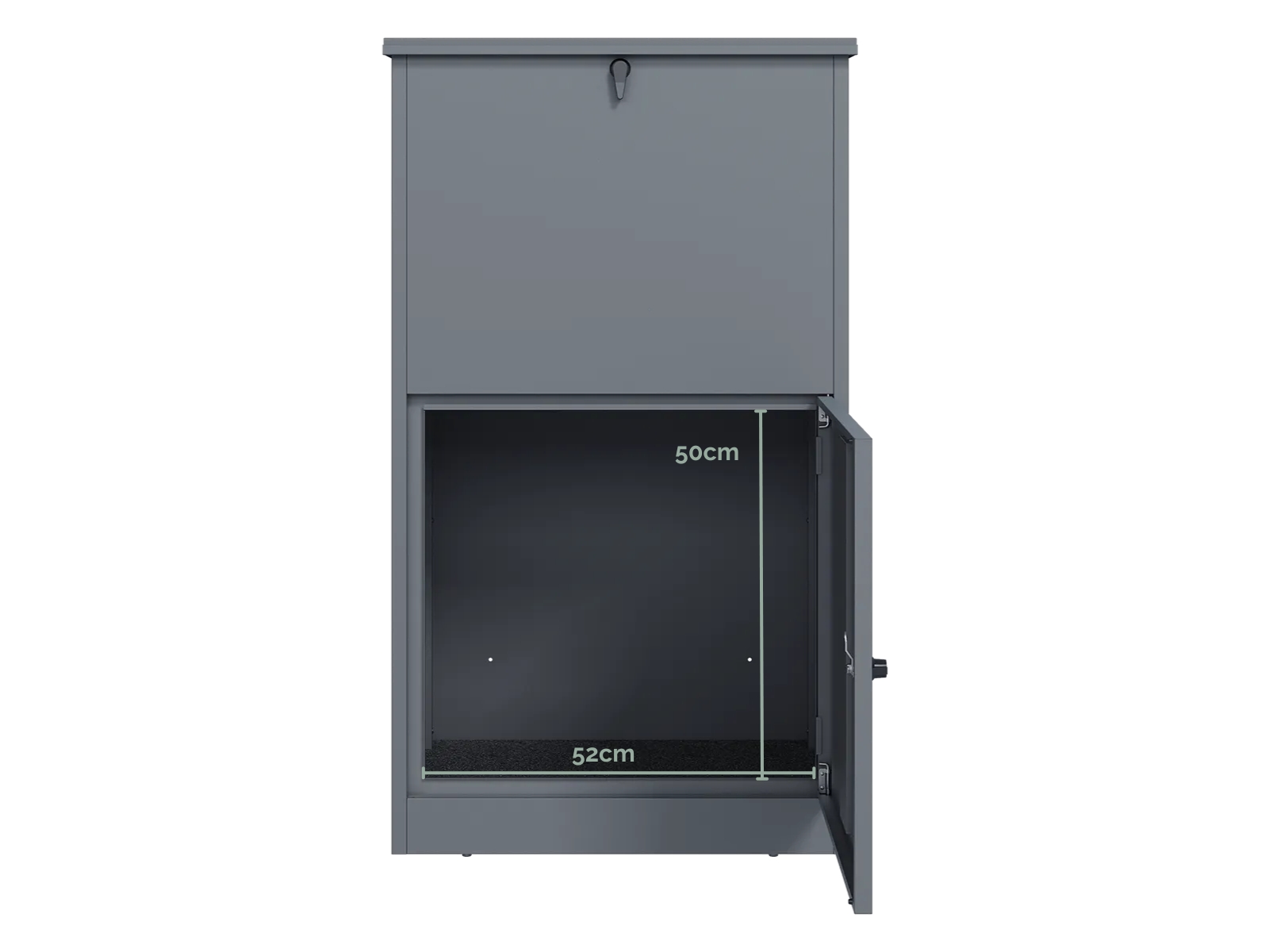 Top Opening Lockable Home Parcel Box | Anthracite