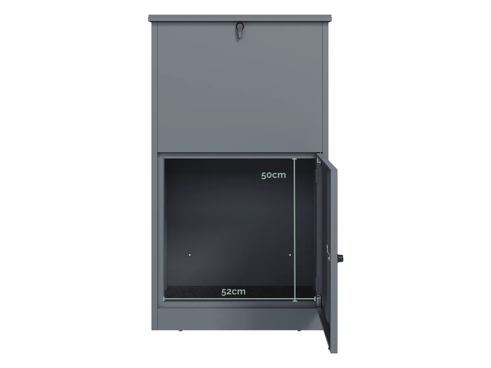 Top Opening Lockable Home Parcel Box | Anthracite