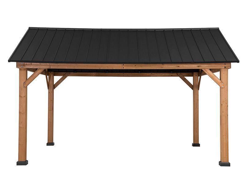 Cedar Hard Top Gazebo | 3.35M X 4M-Garden Furniture Centre-HighRange,Free Standing,Gazebos,Wooden Gazebos Gazebos,Wooden Gazebos-{collection_title}