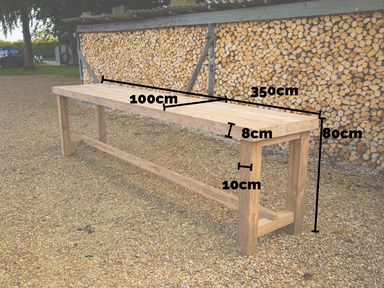 Himalayan Teak Dining Table-Garden Furniture Centre-Indoor Dining,HighRange,Outdoor Dining,Teak,Outdoor Furniture,Teak Garden Furniture,The Bari Outdoor Kitchen Range,Tables,Teak Tables,Outdoor Kitchen,Modular Furniture-{collection_title}