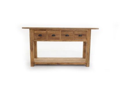 Rustic Teak Console Table 