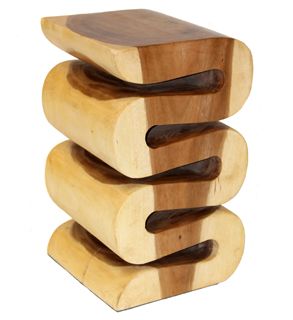 Hand Carved Snake Stool