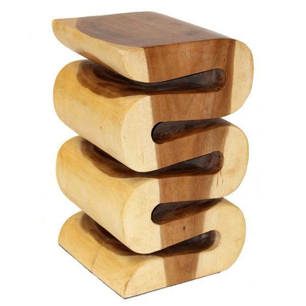 Hand Carved Snake Stool