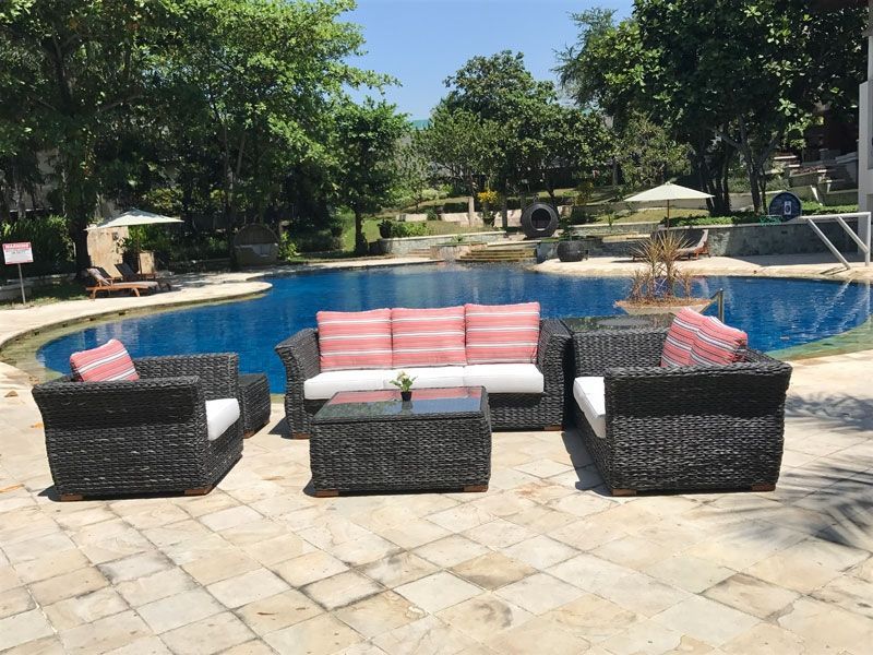 Midnight Montana Large Sofa Suite-Garden Furniture Centre-HighRange,Outdoor Lounging,Rattan,Outdoor Furniture,Rattan Furniture,Montana Range,Lounge Suites & Sets-{collection_title}