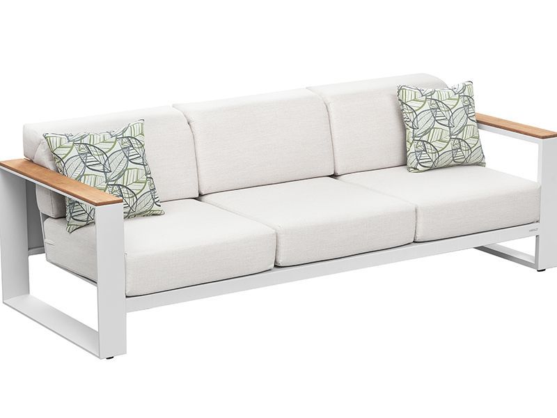 Cambusa 3 Seater Sofa | White or Grey-Garden Furniture Centre-HighRange,Outdoor Lounging,Outdoor Furniture,Metal Furniture,HIGOLD Range,Metal,Metal Sofas-{collection_title}