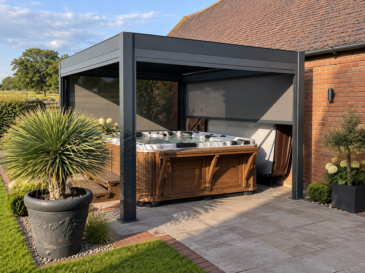 Eclipse 3 X 2.5m LED Motorised Pergola | Free Standing