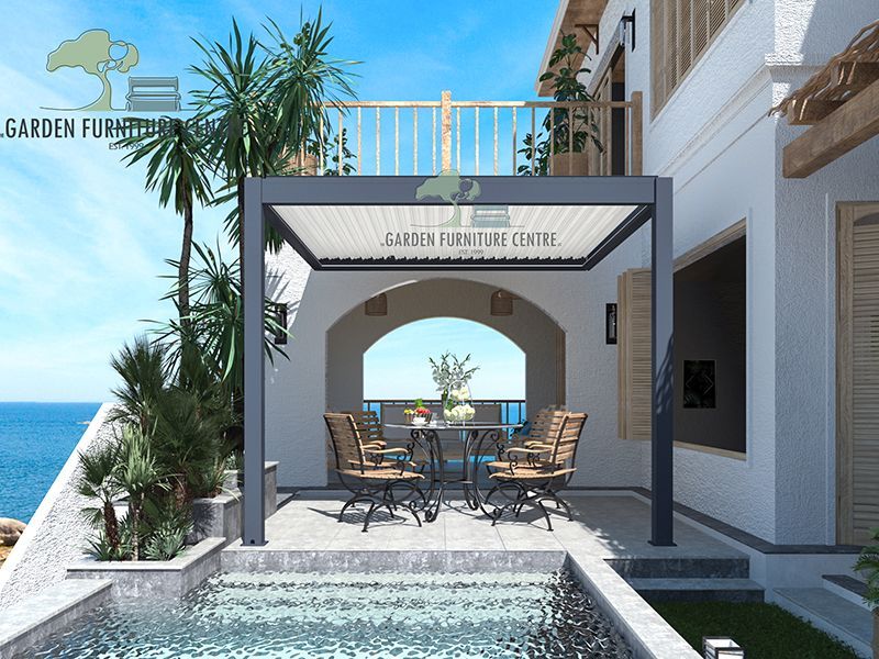 Eclipse 3 X 3m LED Motorised Pergola | Wall Mounted