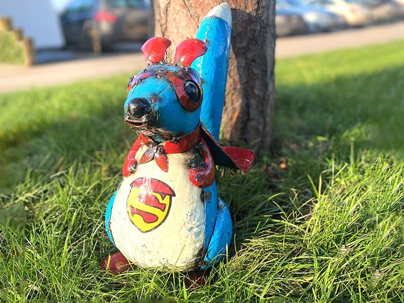 Sam the Super Squirrel-Garden Furniture Centre-48Hour Dispatch,LowRange,Ornaments,Ranges,Animal Garden Ornaments,Think Outside Range,Metal Garden Ornaments,Think Outside Range Ranges,Ornaments Accessories,Accessories-{collection_title}