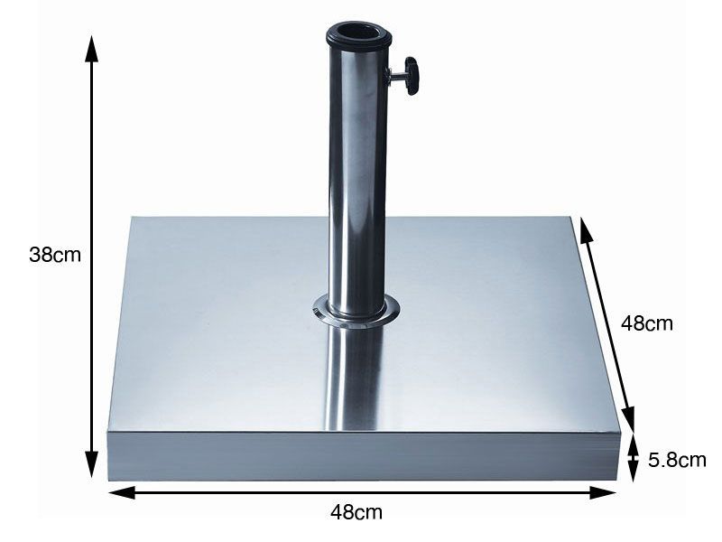 Stainless Steel 30KG Parasol Base 
