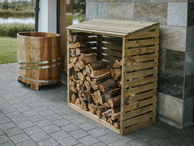 Log Store | Wooden-Garden Furniture Centre-LowRange,Outdoor Storage,FSC®,Log Racks & Stores-{collection_title}