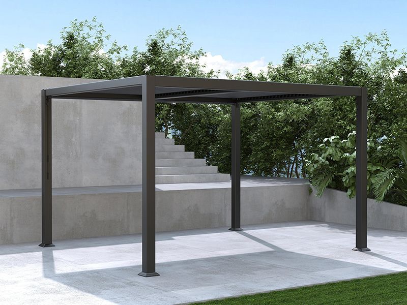 Galaxy Gazebo | 3 X 3.6M-Garden Furniture Centre-HighRange,Free Standing,Gazebos,The Galaxy Gazebo Range,Metal Gazebos,Galaxy Louvered Roof Gazebo Range,Galaxy Gazebo Range Ranges,Ranges,Galaxy Range Gazebos,Sale-{collection_title}