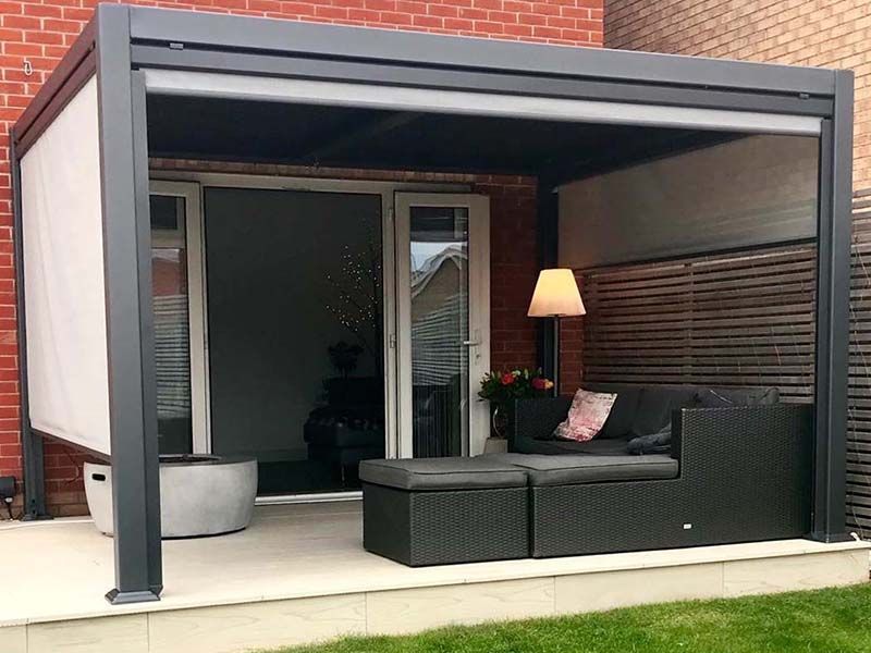 Galaxy Gazebo | 3 X 3M-Garden Furniture Centre-HighRange,Free Standing,Gazebos,The Galaxy Gazebo Range,Metal Gazebos,Galaxy Louvered Roof Gazebo Range,Galaxy Gazebo Range Ranges,Ranges,Spring & Summer Sale,Autumn & Winter Sale,Galaxy Range Gazebos,Sale-{collection_title}