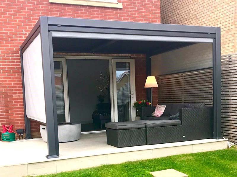 Galaxy Gazebo | 3 X 3M-Garden Furniture Centre-HighRange,Free Standing,Gazebos,The Galaxy Gazebo Range,Metal Gazebos,Galaxy Louvered Roof Gazebo Range,Galaxy Gazebo Range Ranges,Ranges,Spring & Summer Sale,Autumn & Winter Sale,Galaxy Range Gazebos,Sale-{collection_title}