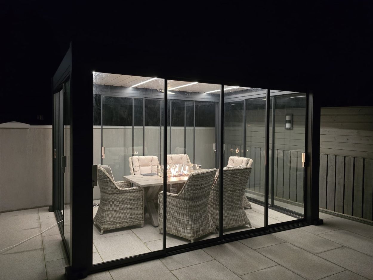 Mirage 4M x 3M Bioclimatic Pergola-Garden Furniture Centre-HighRange,Free Standing,Showroom exdis,Mirage,Metal Gazebos,Garden Rooms Gazebos,Bioclimatic Pergolas Gazebos,Gazebos,Bioclimatic Pergolas-{collection_title}