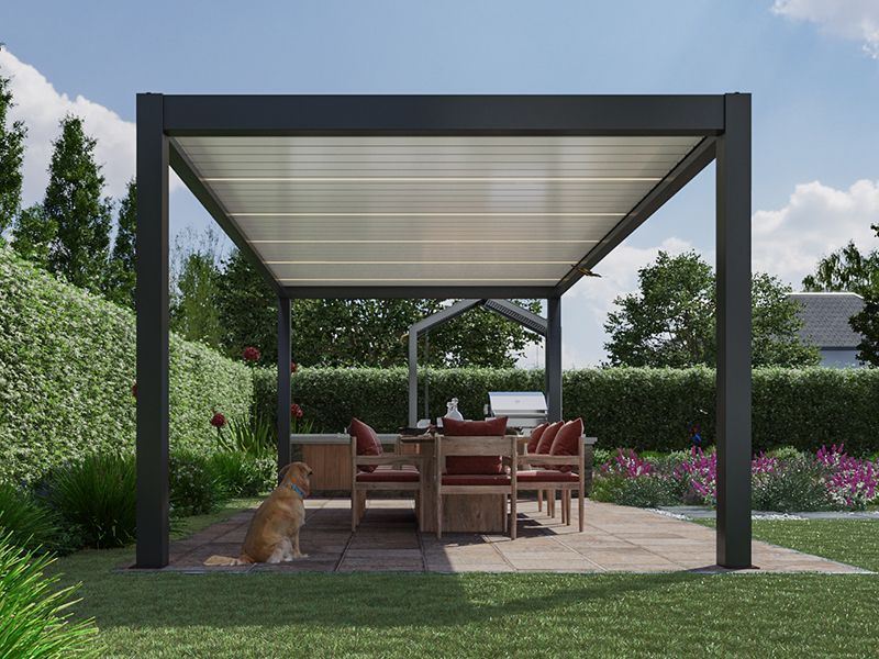 Mirage 5M x 3M Bioclimatic Pergola-Garden Furniture Centre-HighRange,Free Standing,Showroom exdis,Featured Products,Mirage,Metal Gazebos,Garden Rooms Gazebos,Bioclimatic Pergolas Gazebos,Gazebos,Bioclimatic Pergolas-{collection_title}