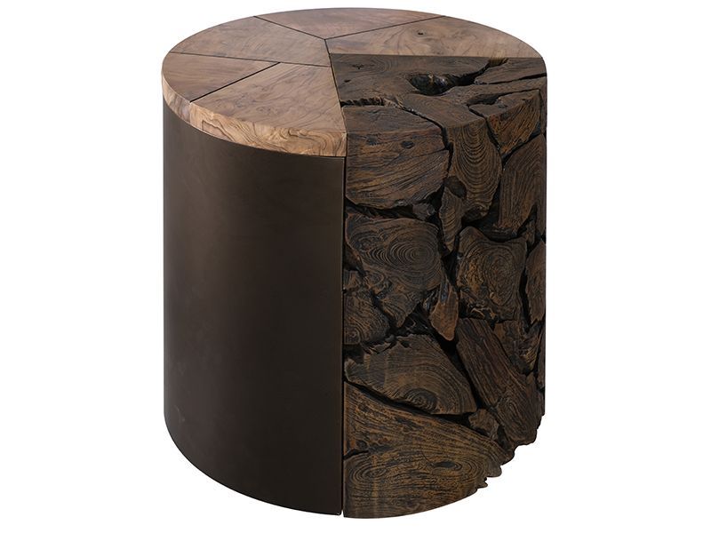 Triton Side Table Large -Garden Furniture Centre-Root,MidInstock,instock,MidRange,Side Table,Indoor Dining,Teak Garden Furniture,Reclaimed Furniture,Tables,Teak Tables-{collection_title}