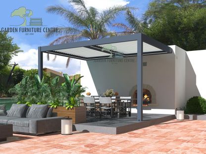 Eclipse 5 X 3m LED Motorised Pergola | Wall Mounted 