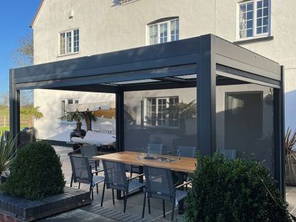 Eclipse 3 X 4m LED Motorised Pergola | Free Standing