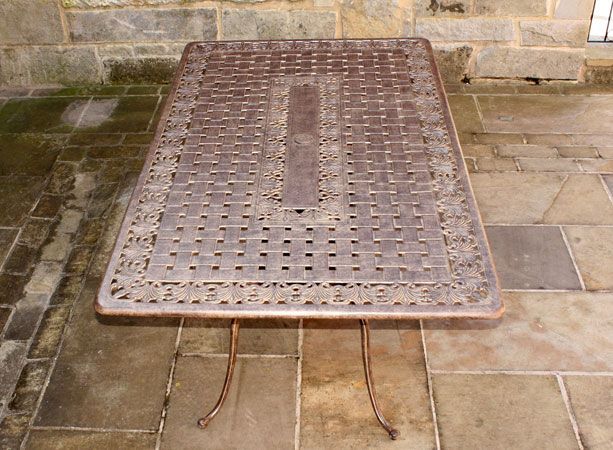 Casino Rectangle Table-Garden Furniture Centre-MidInstock,instock,HighRange,MidRange,Dining Table,Tables,Metal,Outdoor Furniture,Metal Furniture,Casino & Leaf Range,Outdoor Dining,Metal Tables Metal-{collection_title}