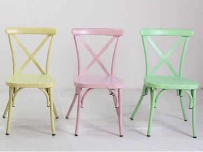 Retro Cross Back Dining Chair
