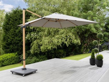 Royce Executive 3M SQ Cantilever Parasol Wood Effect