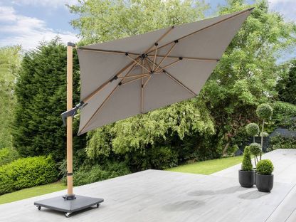 Royce Executive 3M SQ Cantilever Parasol Wood Effect