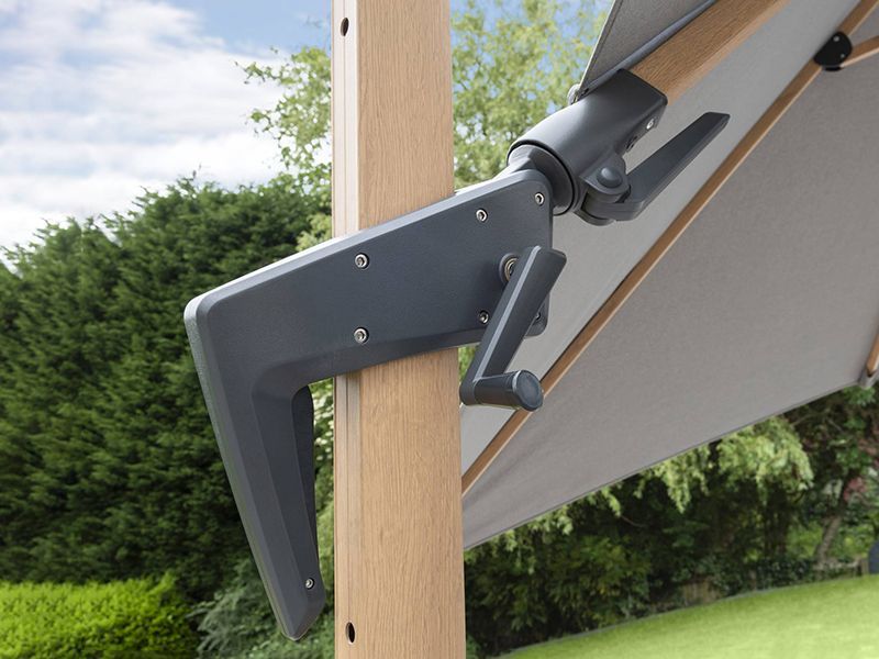 Royce Executive 3M SQ Cantilever Parasol Wood Effect