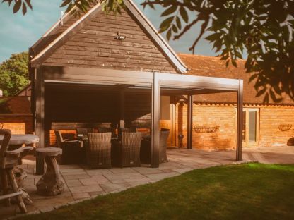 Eclipse 6 X 3m LED Motorised Pergola | Free Standing