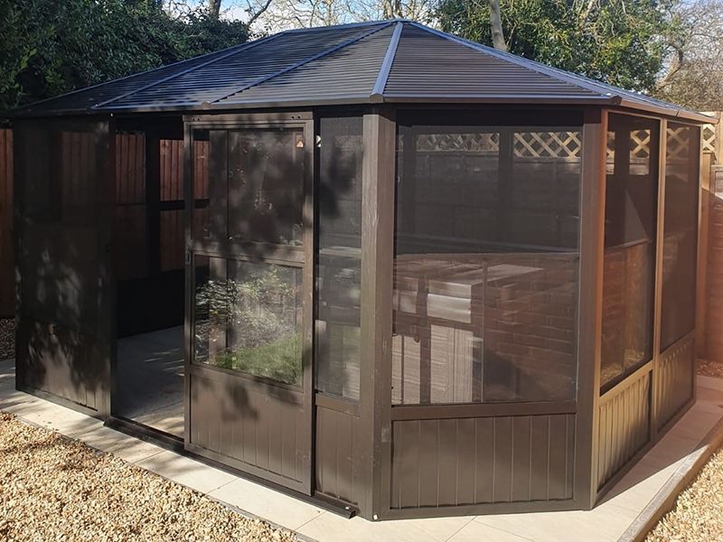 Four Seasons Solarium 12ft x 15ft -Garden Furniture Centre-HighRange,Free Standing,Gazebos,Metal Gazebos,All Seasons Gazebos,Solariums Gazebos,All Seasons Gazebo Range,Garden Rooms Gazebos,Solariums,All Seasons Range-{collection_title}