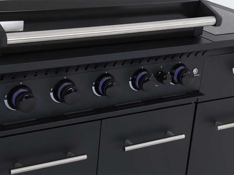 Island Four Burner Kitchen BBQ 