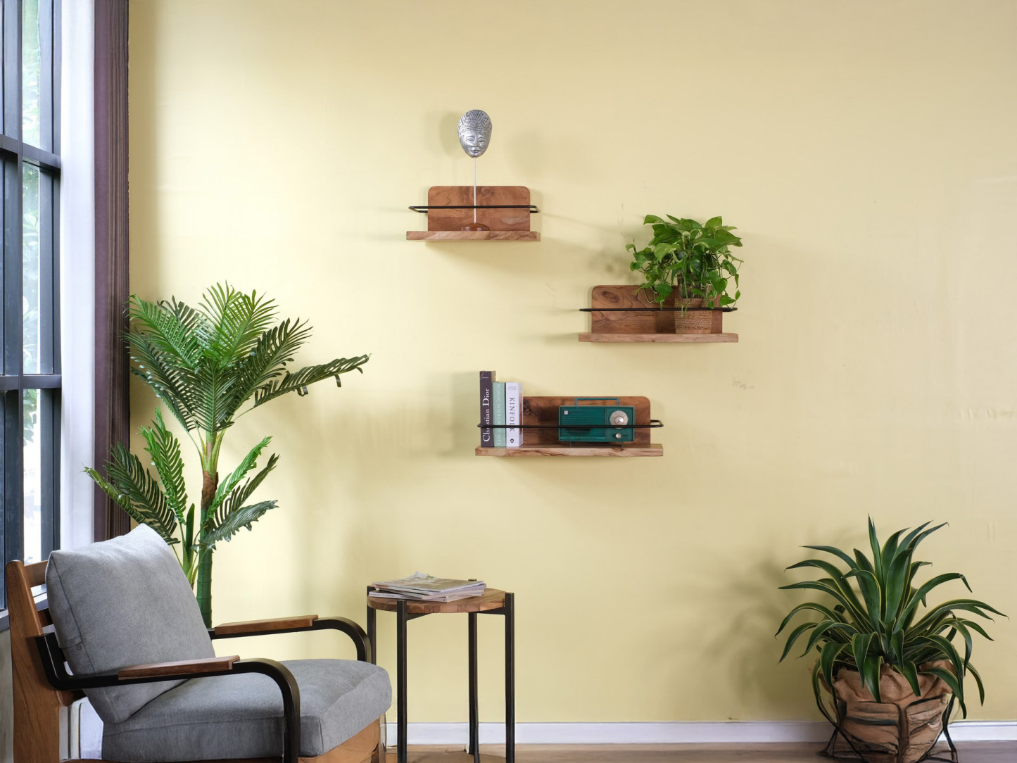 Kobe Wall Shelf | Small, Medium & Large-Garden Furniture Centre-Shelves,Conservatory,Indoor Accessories-{collection_title}