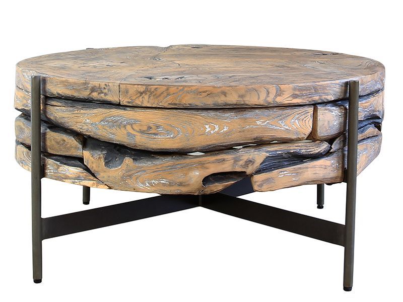 Rokka Coffee Table -Garden Furniture Centre-Root,MidInstock,instock,MidRange,Indoor Dining,Coffee Table,Teak Garden Furniture,Reclaimed Furniture,Teak,Tables,Teak Tables-{collection_title}