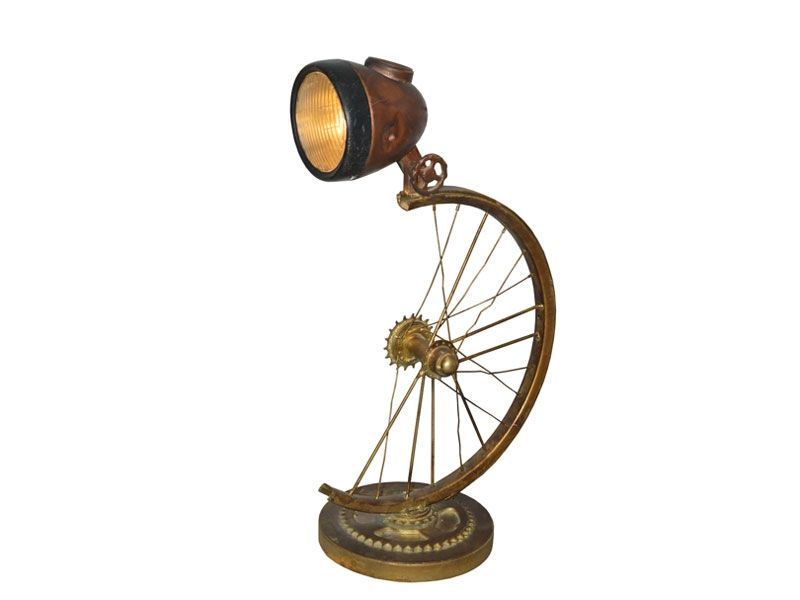 Indian Wheel Lamp-Garden Furniture Centre-48Hour Dispatch,LowRange,Under 100,Ornaments,Conservatory,Upcycled Furniture,Accessories,Indoor Accessories,Indoor Lighting,Reclaimed Furniture-{collection_title}