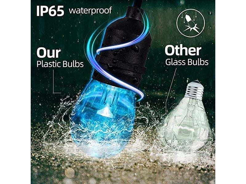 Multicoloured Solar LED Festoon String Lights-Garden Furniture Centre-48Hour Dispatch,LowRange,Under 100,Accessories,LED Solar Lights,Solar Lights  Solar,Solar Lights-{collection_title}