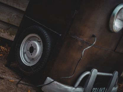 Indian VW Vintage Bus Storage Cabinet 