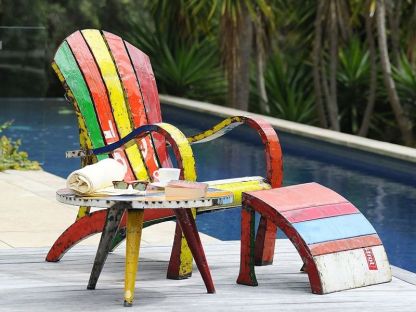 Coloured Throne Footrest 